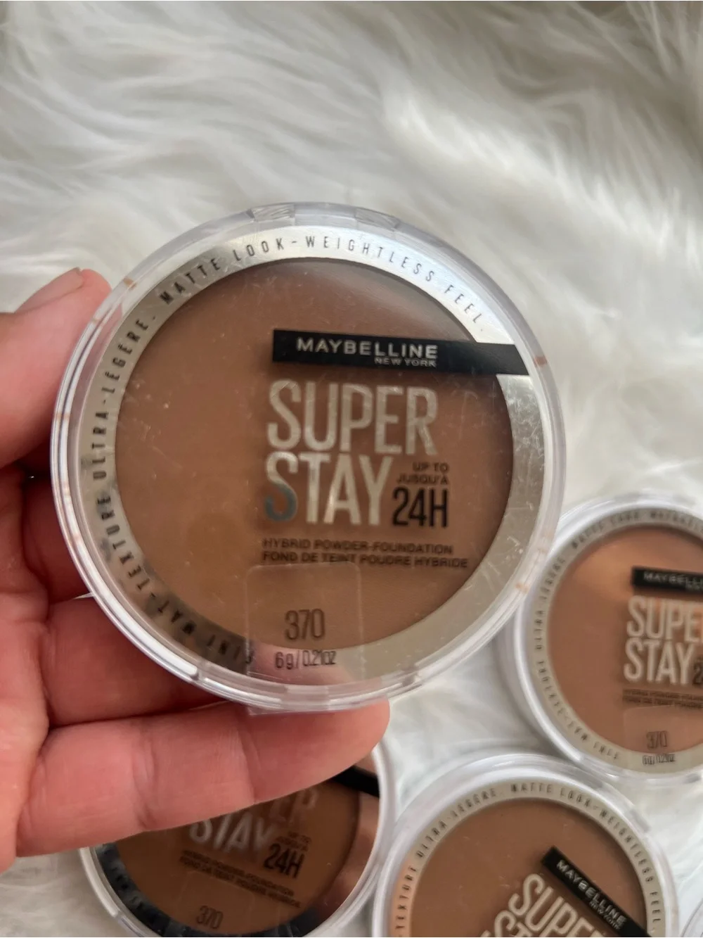 Maybelline Super Stay 24H Powder Foundation - 370 Deep Tan (Multiple Units)